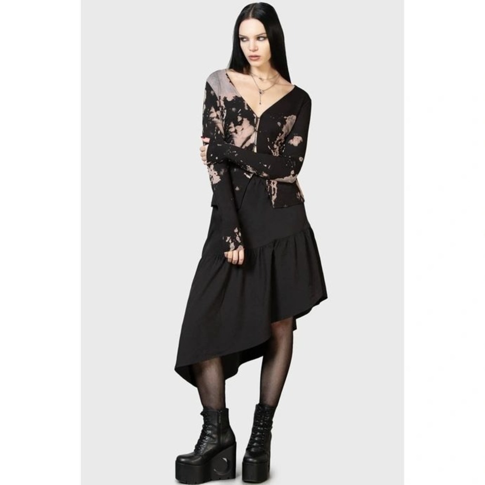 Killstar othalo midi asymmetrical skirt size XL